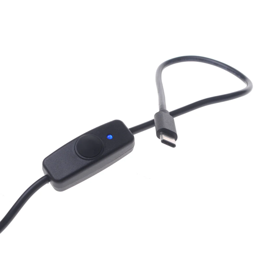 USB-A to USB-C power/data cable with switch - Image 2